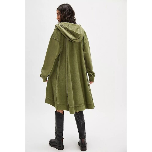 Free People North Sweatshirt Hoodie Tunic Top Oversized Slouchy Cotton M 283700 - Picture 4 of 11